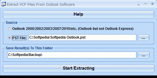 Extract VCF Files From Outlook Software