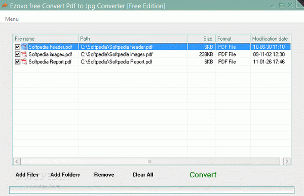 Ezovo free Convert Pdf to Jpg Converter