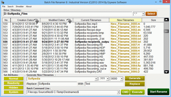 Ezyware Batch File Renamer