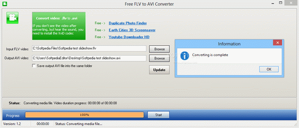 Free FLV to AVI Converter