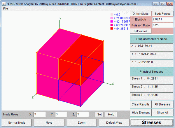 FEM3D Stress Analyser