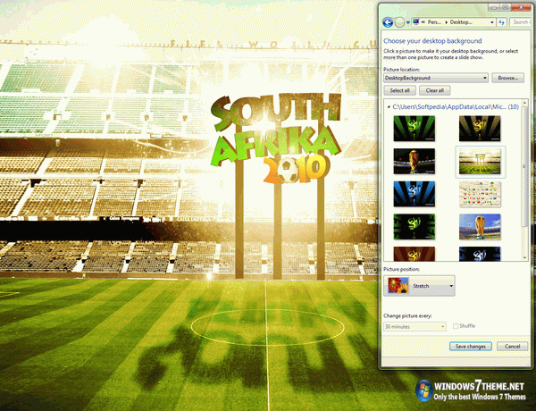 FIFA World Cup 2010 Windows 7 Theme