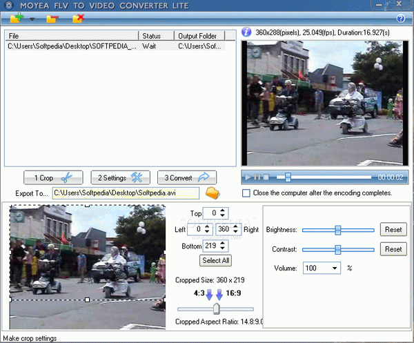 FLV to Video Converter Lite