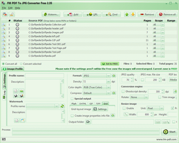 FM PDF To JPG Converter Free