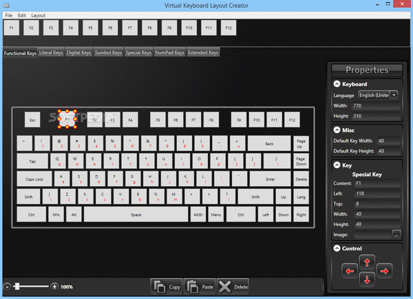 MindFusion Virtual Keyboard for WPF