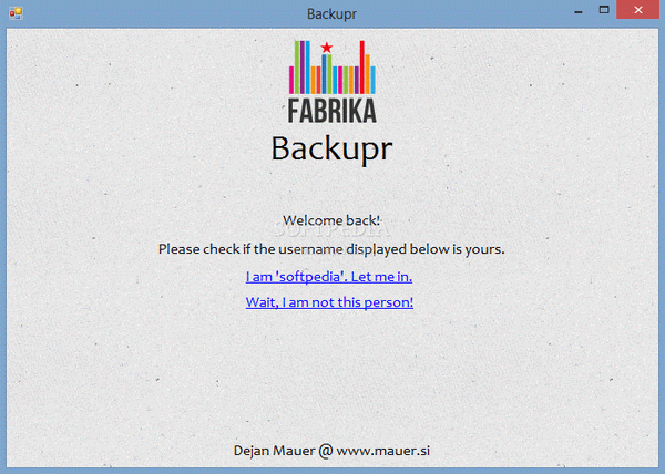 Fabrika Backupr