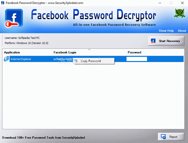 Facebook Password Decryptor