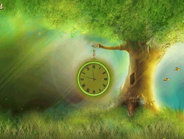 Fantasy Clock Animated Wallpaper