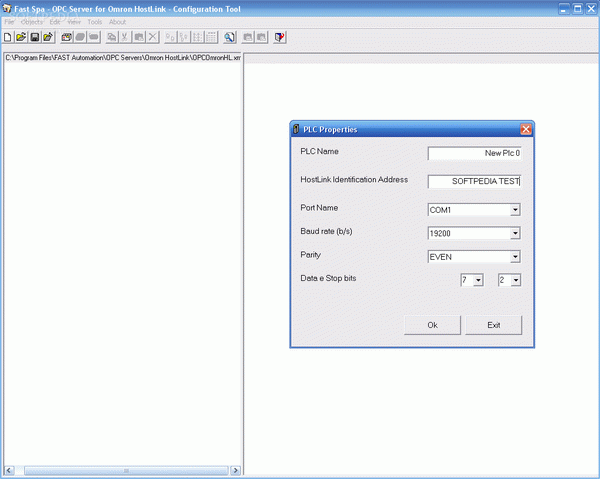 FastSpa Omron-Cseries Hostlink OPC Server