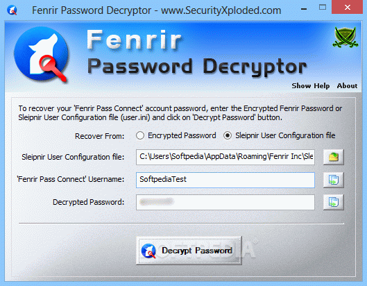 Fenrir Password Decryptor