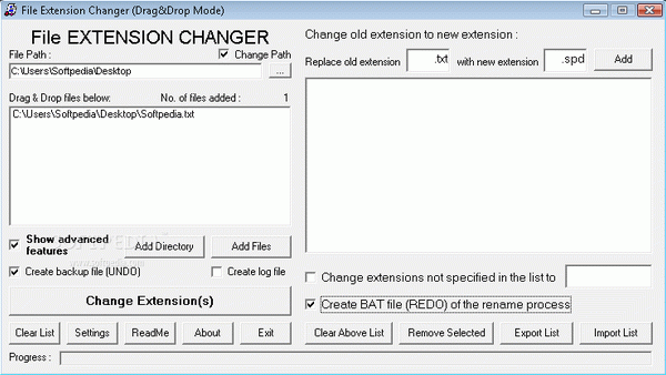 File Extension Changer