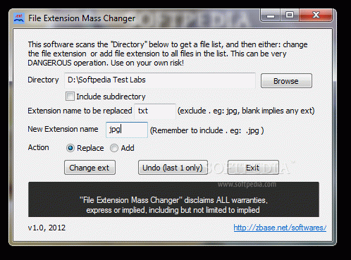 File Extension Mass Changer