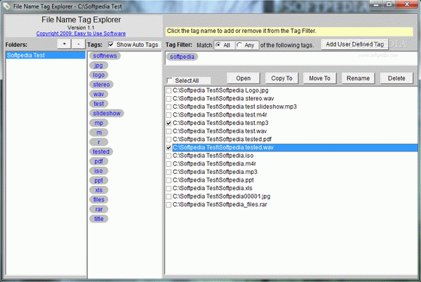 File Name Tag Explorer