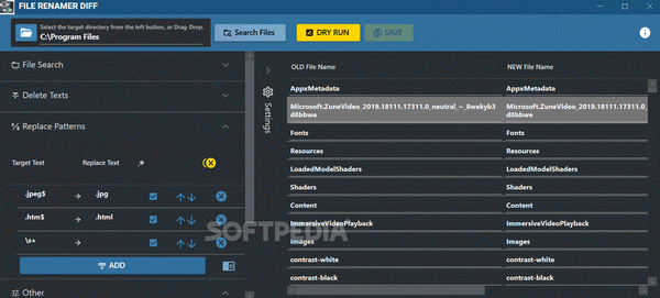File Renamer Diff