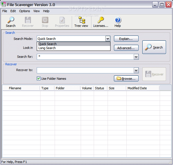 File Scavenger Floppy Install