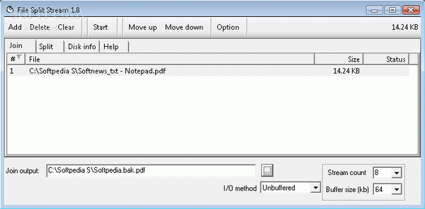 File Split Stream