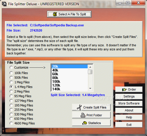 File Splitter Deluxe