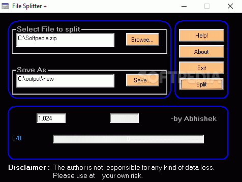 File Splitter+