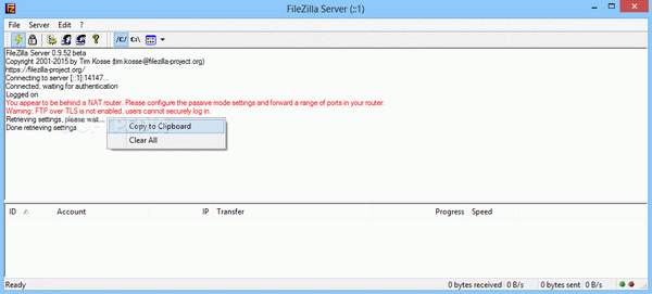 FileZilla Server