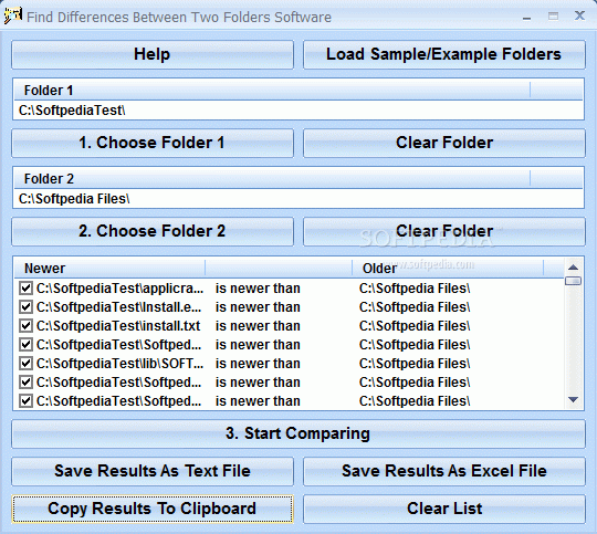 Find Differences Between Two Folders Software