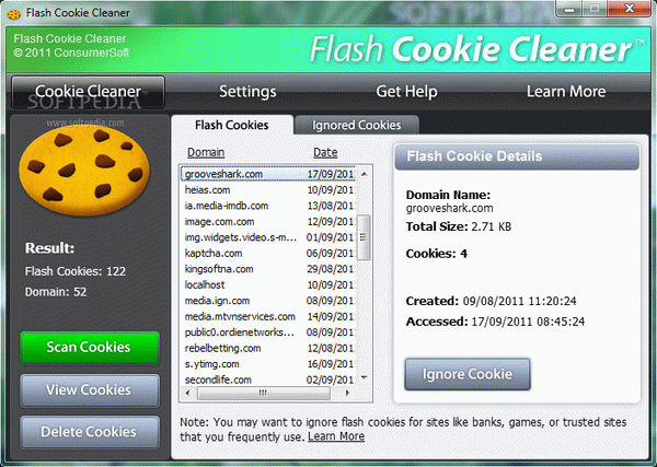 Flash Cookie Cleaner