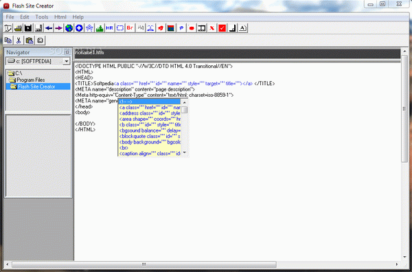 Flash Site Creator