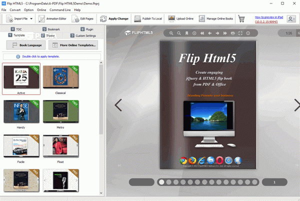 Flip HTML5