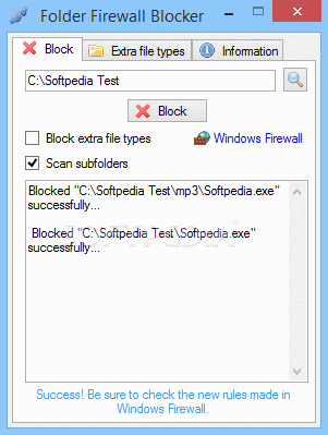 Folder Firewall Blocker