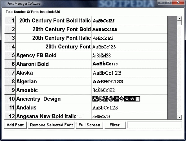 Font Manager Software