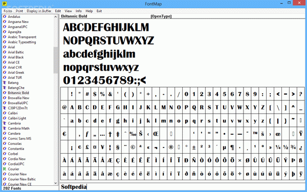 FontMap