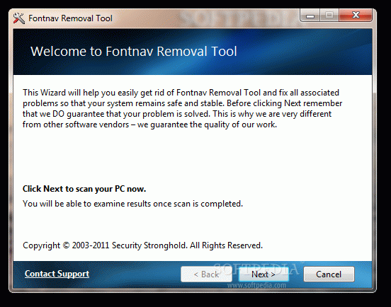 Fontnav Removal Tool