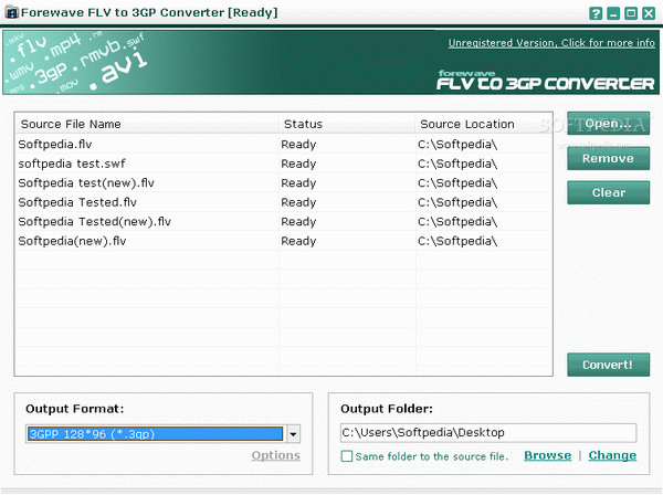 Forewave FLV to 3GP Converter