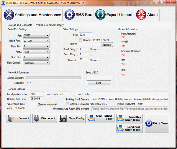 Fort Digital Hardware SMS Broadcast System 2010