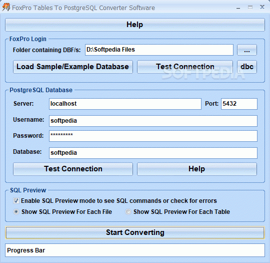 FoxPro Tables To PostgreSQL Converter Software