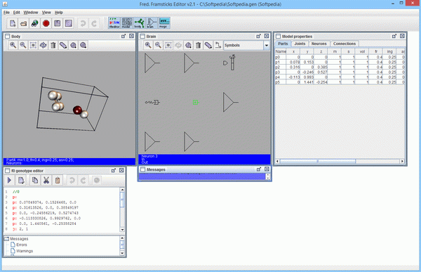 Fred. Framsticks Editor