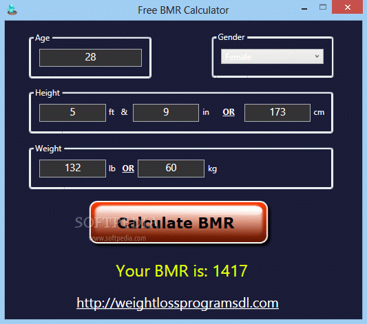 Free BMR Calculator