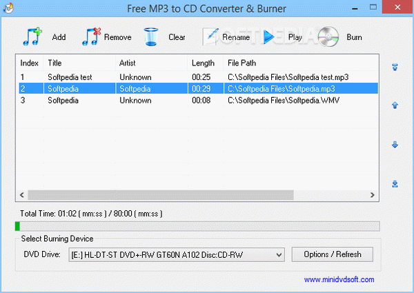 Free MP3 to CD Converter & Burner