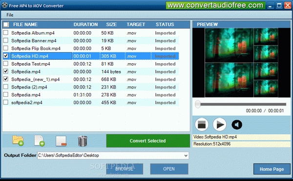 Free MP4 to MOV Converter