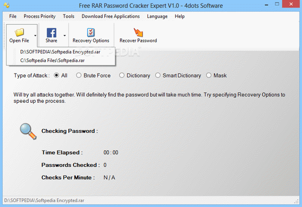 Free RAR Password Cracker Expert
