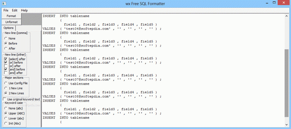 Free SQL Formatter