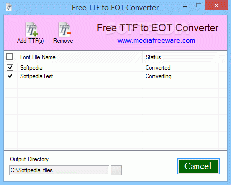 Free TTF to EOT Converter