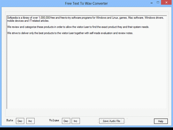 Free Text To Wav Converter