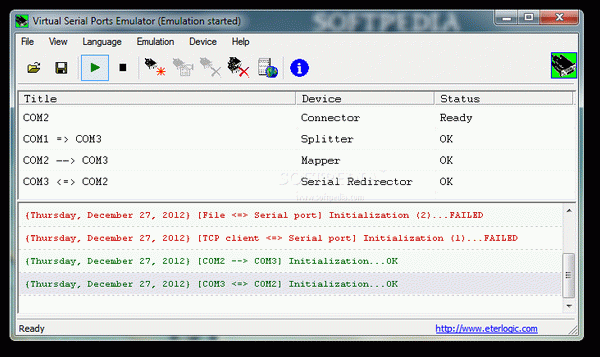 Virtual Serial Ports Emulator