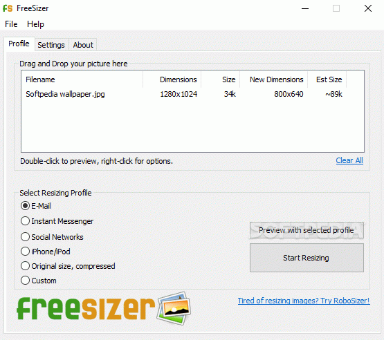 FreeSizer