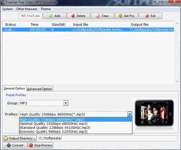 FreeStar Video MP3 Converter