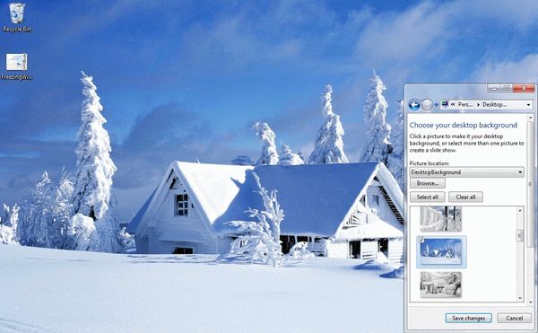 Freezing Winter Windows 7 Theme