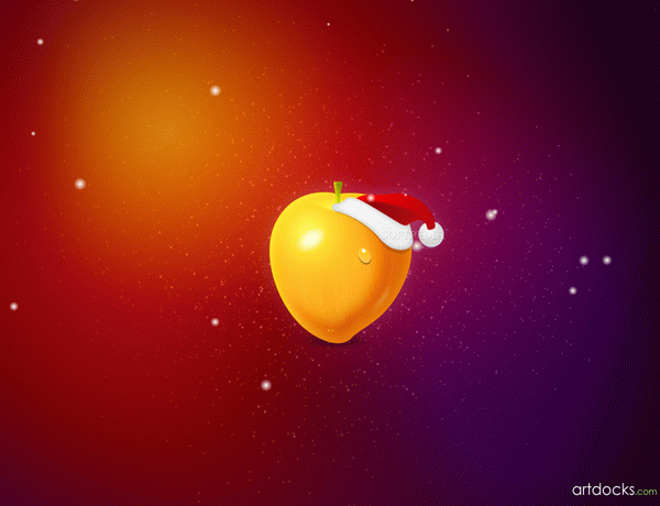 Fruit Christmas Desktop Wallpaper