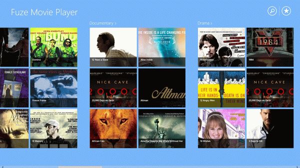 Fuze Movie Player Store App