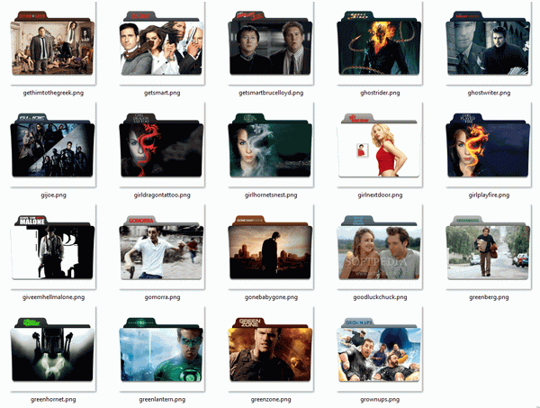 G Movie Folder Icon Pack