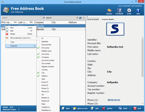 Free Address Book